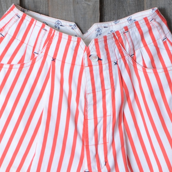 18"RISE MOM High Waisted*Bermudas*OutBack Red - Picture 7 of 7